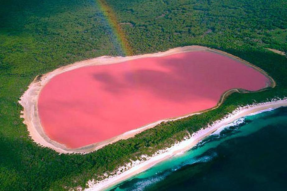 Rosa See 'Lake Hillier' in Australien