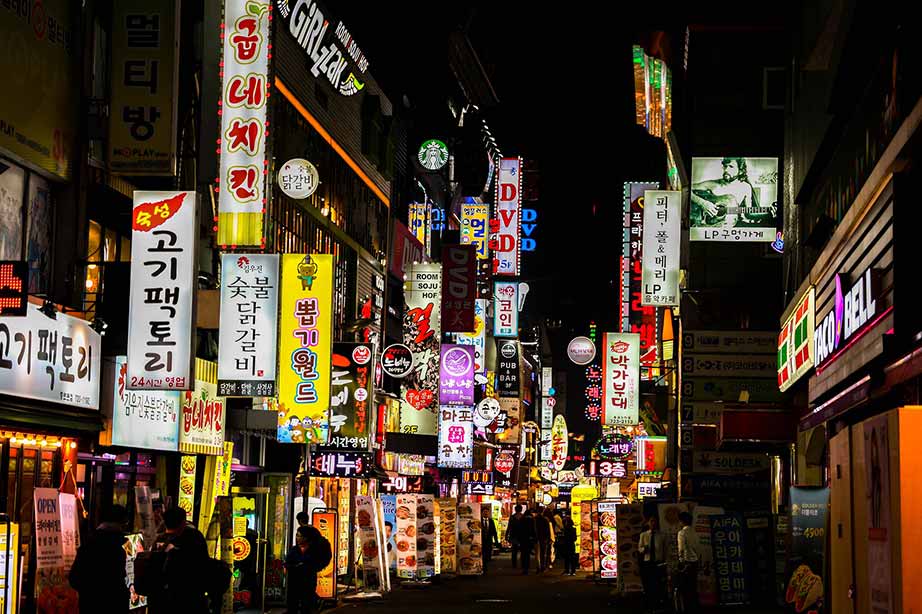 Nachtleben in Korea
