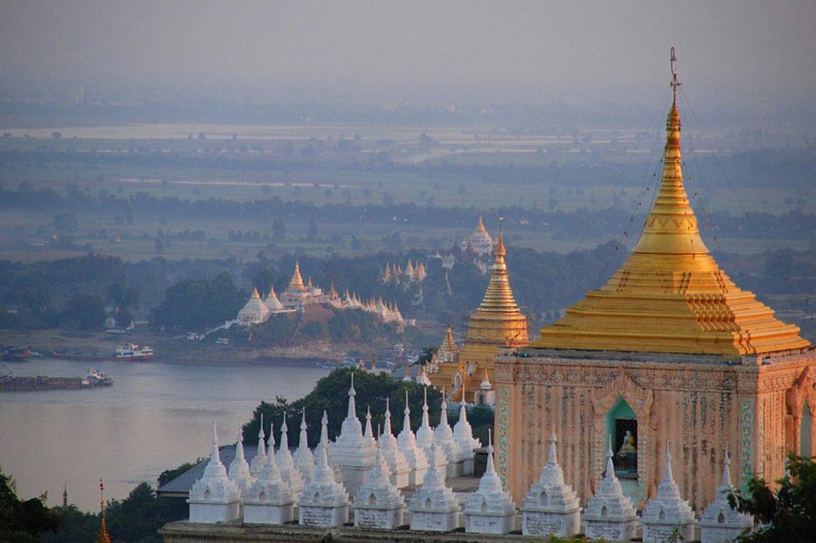 Ansicht eines Tempels in Myanmar