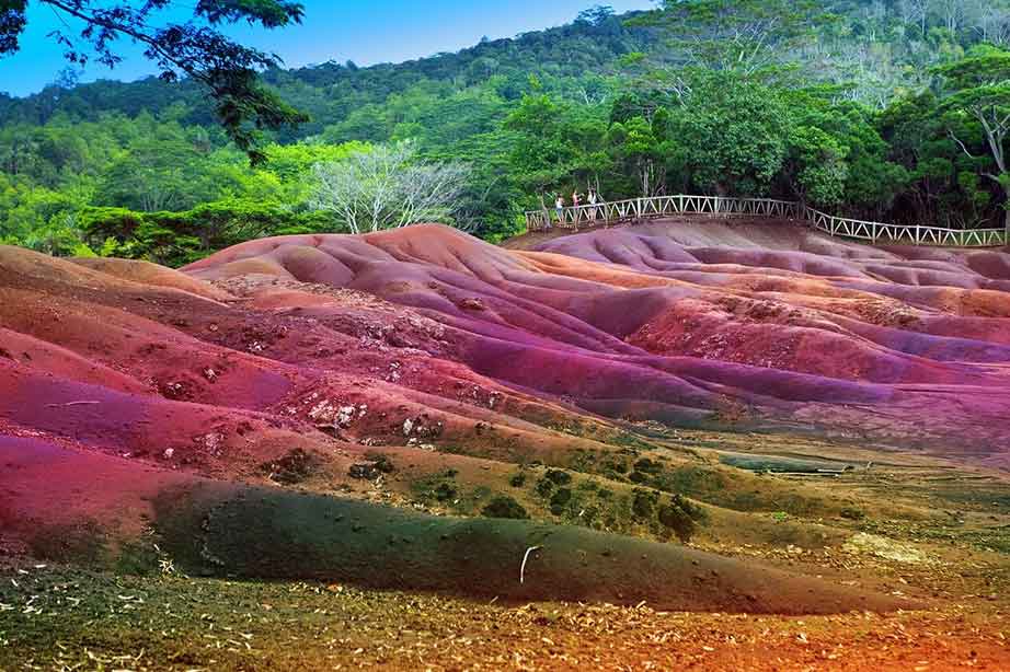 Die farbenfrohe Umgebung von Mauritius