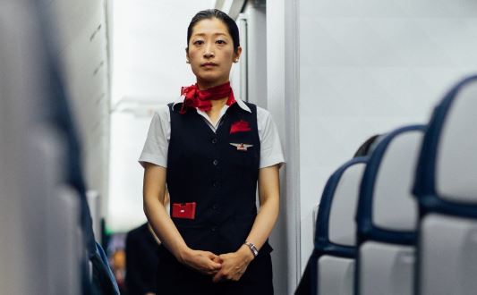 Stewardess in Uniform