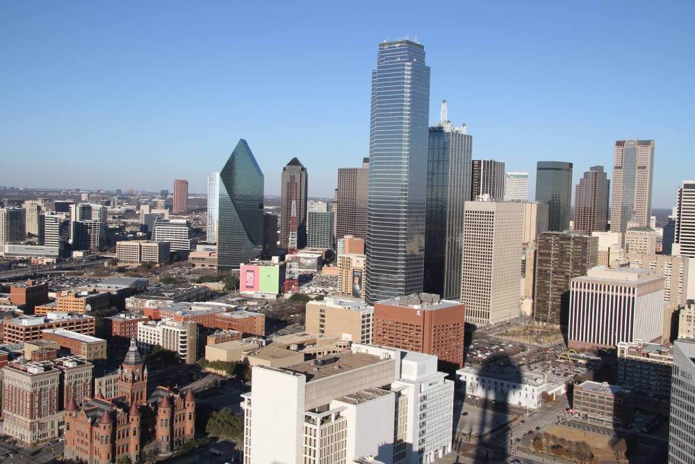 Skyline der amerikanischen Stadt Dallas
