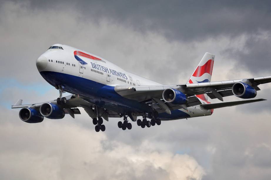 British Airways im Flug